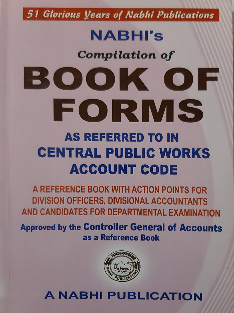 Compilation Of Book Of Forms As Referred To In Central Public Works Account Code Nabhi