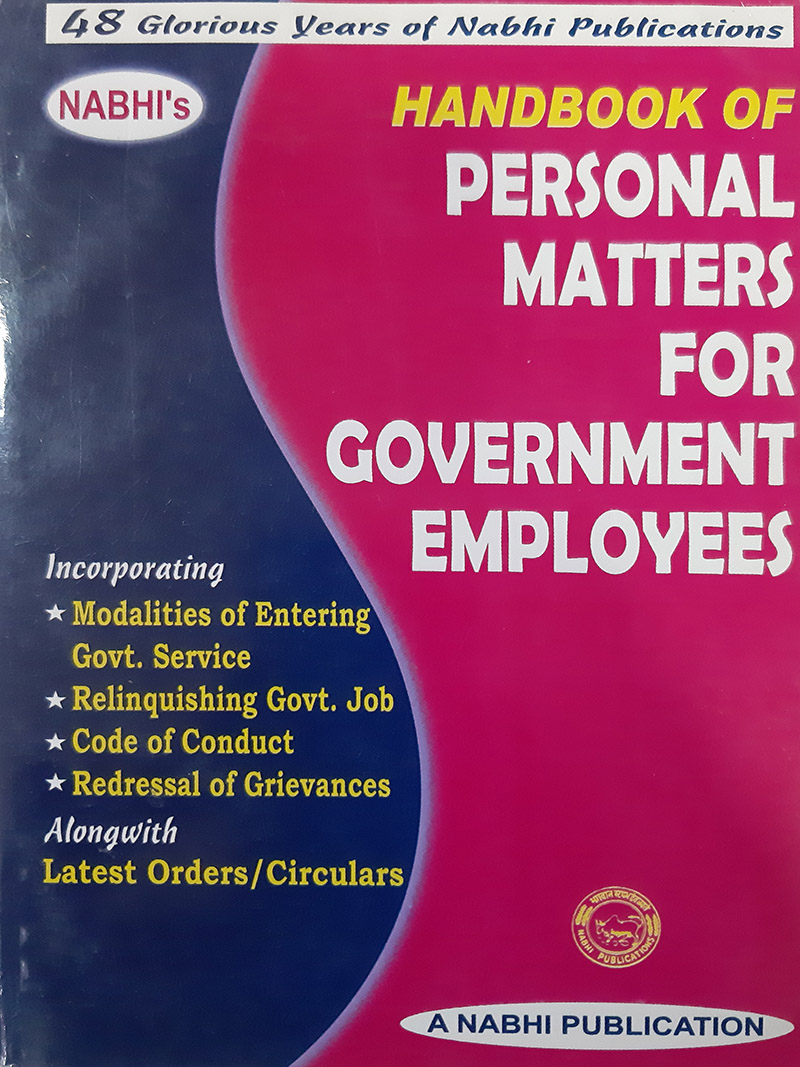 Handbook Of Personal Matters For Government Employees Nabhi Publications